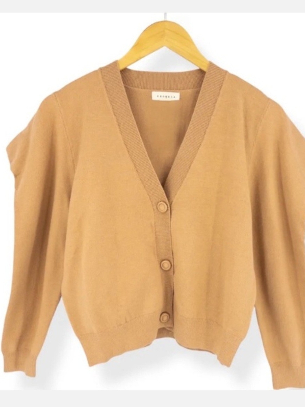 Promesa Button Down Sandstone Cardigan Sweater-Size Medium